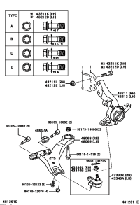 4321228100-KNUCKLE, STEERING, LH