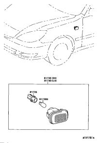 81730YC020-LAMP ASSY, SIDE TURN SIGNAL, RH/LH