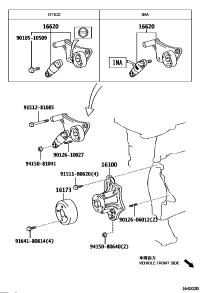 161000H030-WATER PUMP
