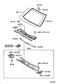 5572406040-REINFORCEMENT, COWL TOP SIDE, LH