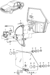 4D0839461-Window regulator without m