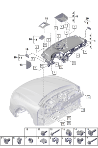 9Y1857003ABA11-Instrument panel trim