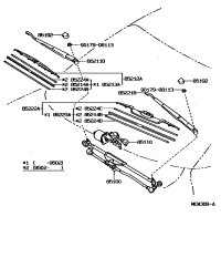 8521233011-BLADE, FR WIPER, RH