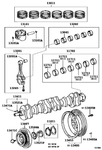 130414601005-BEARING, CONNECTING ROD