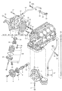 077198563-OIL FILTER ELMT-AUDI(A8)