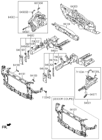 64101A7600-CARRIER ASSY-FR END MODULE