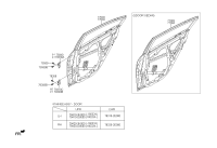 77003A7000-PANEL ASSY-REAR DOOR,LH