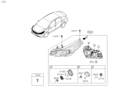 92101A7570-LAMP ASSY-HEAD,LH