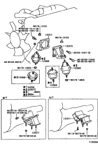 1237146120-INSULATOR, ENGINE MOUNTING, REAR NO.1