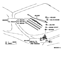 8524214020-BLADE ASSY, REAR WIPER