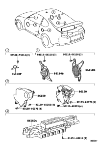 8616014330-SPEAKER ASSY, FRONT NO.2