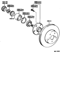 4351614030-DISC, FRONT