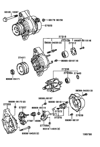 2706066060-ALTERNATOR, 12V 80A 4PK, TOYOTA