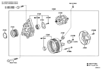 270600L290-ALTERNATOR, 12V 80A 4PK, TOYOTA
